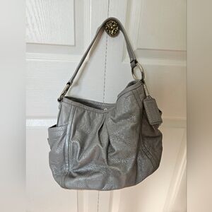Coach Madison Maggie Shoulder Bag Light Grey